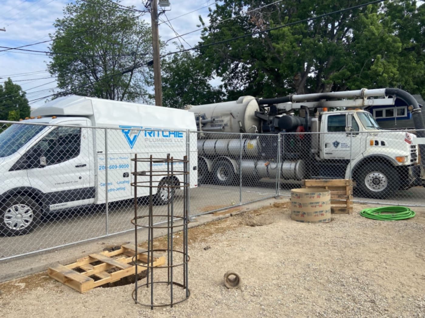 Underground sewer and water work by Ritchie Plumbing in Boise, Idaho